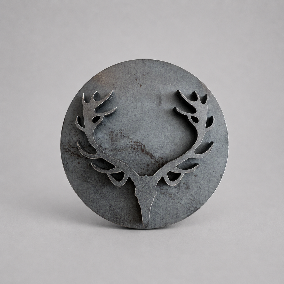 Deer Skull Steel Hitch Cover for Trucks (2-Inch Receiver)