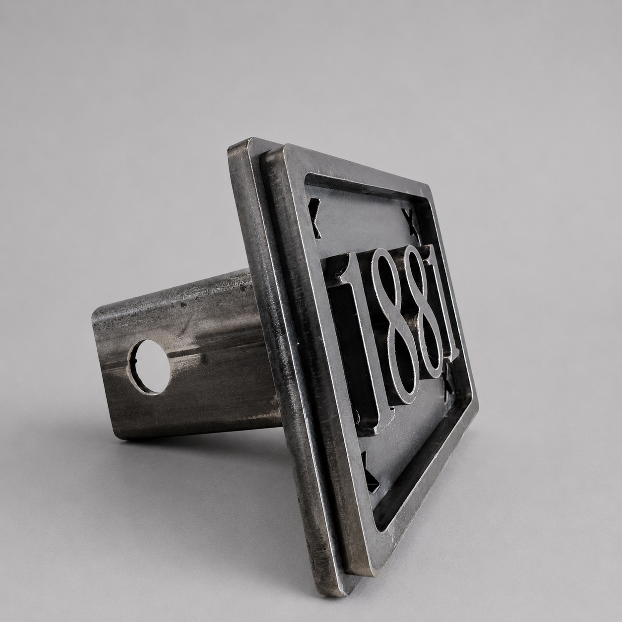 Custom Steel Hitch Covers for Trucks (2-Inch Receiver) | Raw or Powder Coated